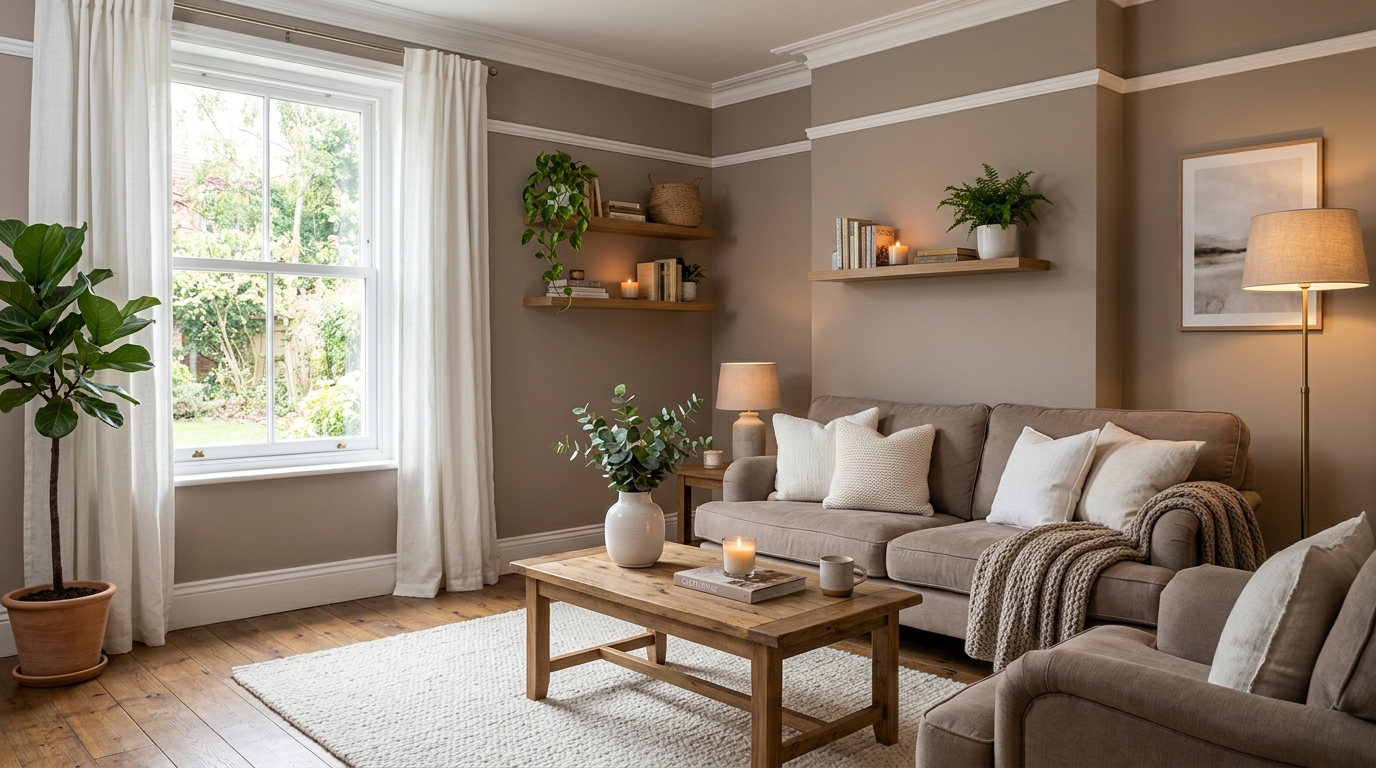 découvrez comment aménager un salon cocooning en taupe et blanc pour créer une ambiance chaleureuse et accueillante, alliant confort et élégance.
