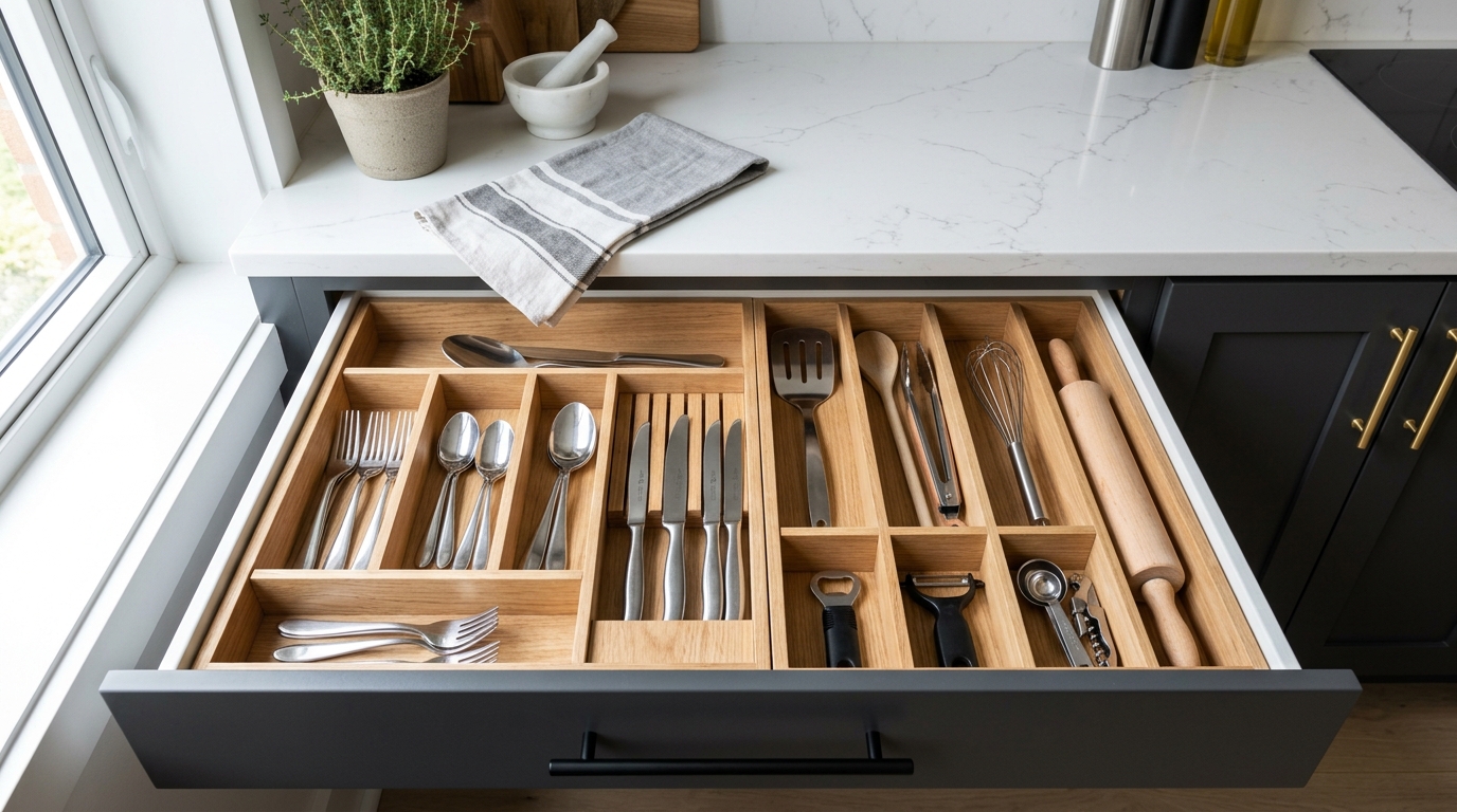 découvrez comment choisir le tiroir de rangement idéal pour votre cuisine afin d'optimiser l'espace et garder vos ustensiles parfaitement organisés.