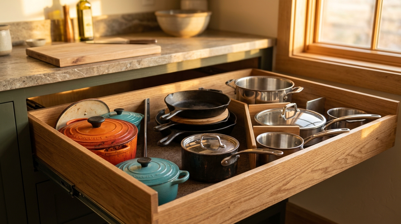 découvrez comment choisir un tiroir de rangement cuisine adapté pour optimiser l’espace, améliorer l’organisation et faciliter l’accès à vos ustensiles.