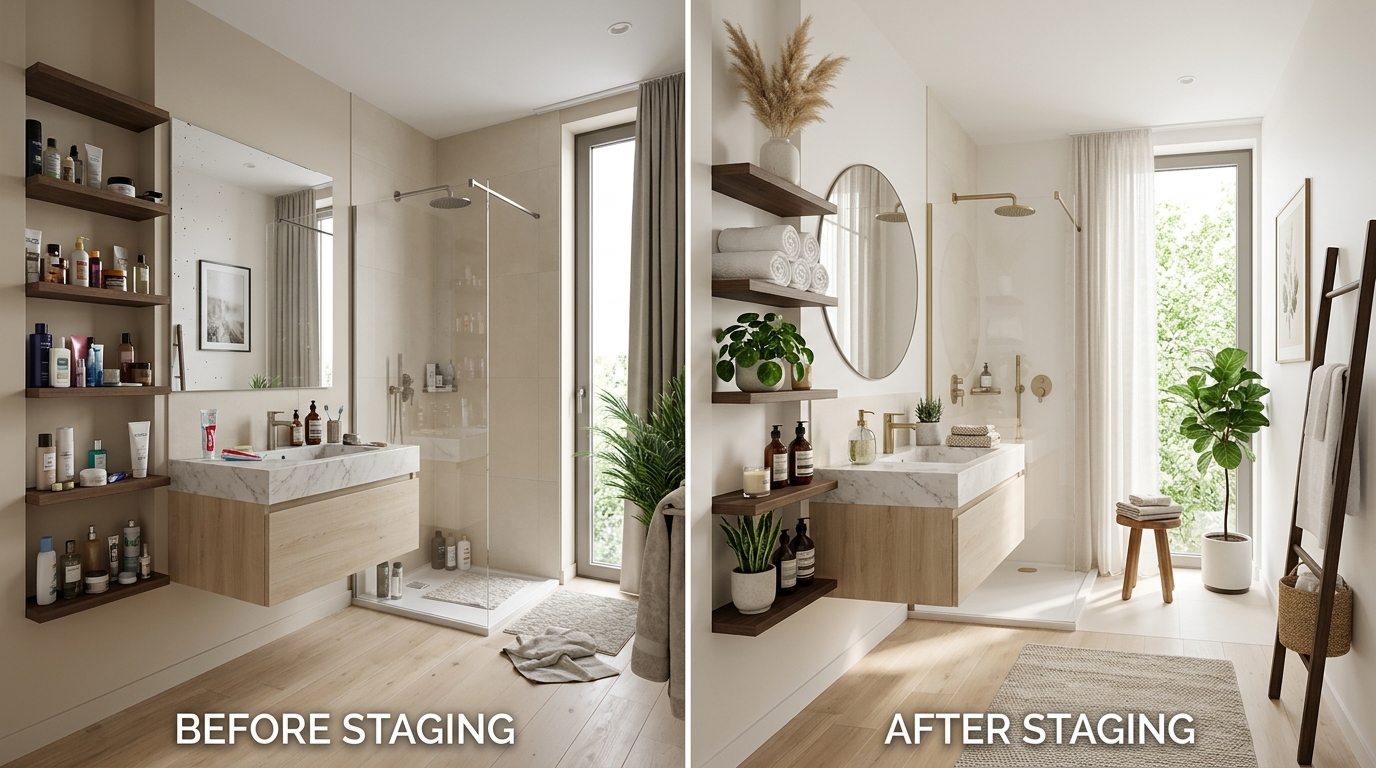 découvrez comment réussir la transformation de votre salle de bain grâce au home staging : astuces avant et après pour un résultat impeccable et séduisant.