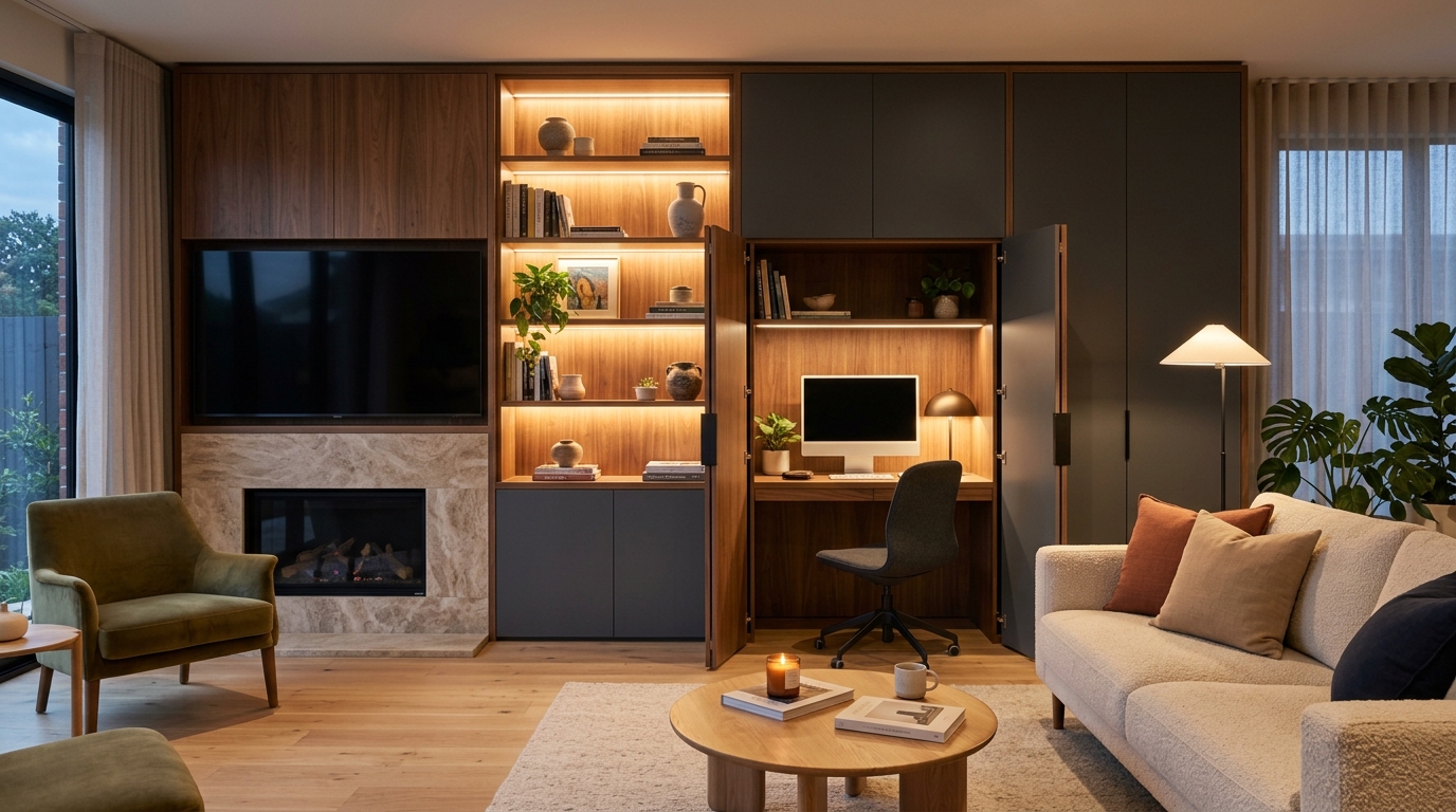 découvrez comment créer un mur de rangement pour votre salon alliant design moderne et fonctionnalité optimale pour un espace harmonieux et organisé.