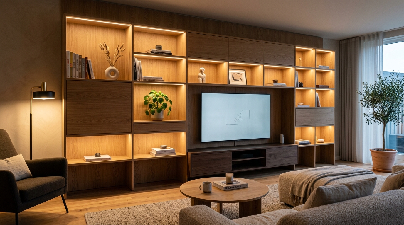 découvrez comment choisir un mur de rangement pour salon alliant design moderne et fonctionnalité optimale, afin d'organiser votre espace avec style.