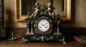 Pendule de cheminée en marbre et bronze napoléon 3 : histoire et décoration