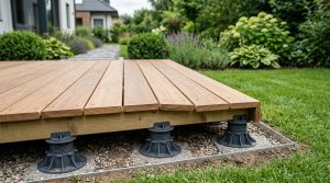 Plinthe terrasse sur plot : avantages et conseils pour une installation réussie