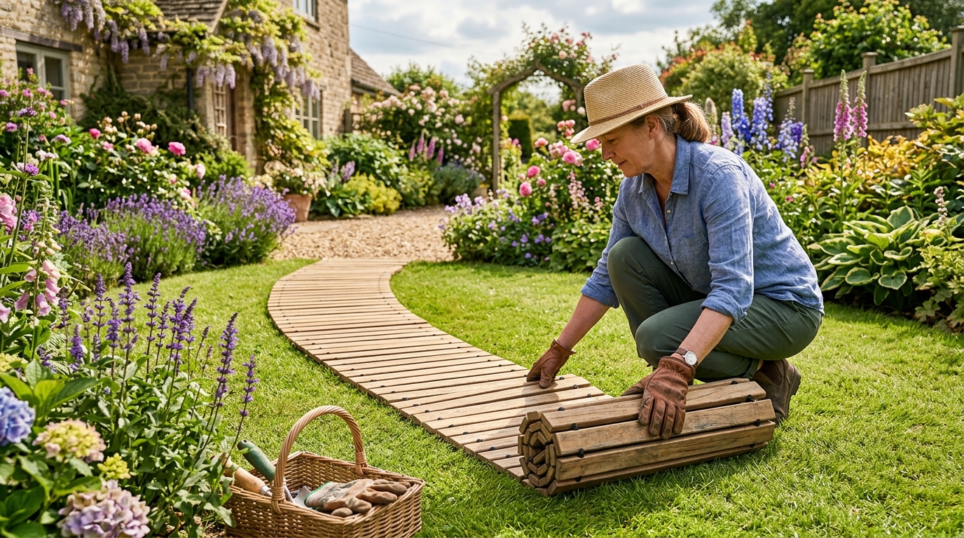 découvrez comment choisir, poser et entretenir facilement une allée de jardin en bois à dérouler pour un espace extérieur esthétique et pratique.