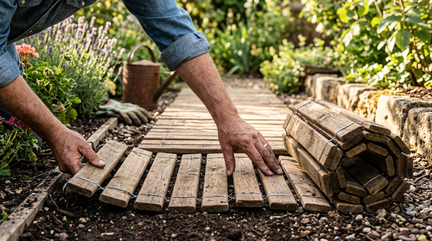 découvrez comment choisir, poser et entretenir facilement votre allée de jardin en bois à dérouler pour un extérieur naturel et élégant.