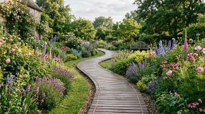Allée de jardin en bois à dérouler : choisir, poser et entretenir facilement