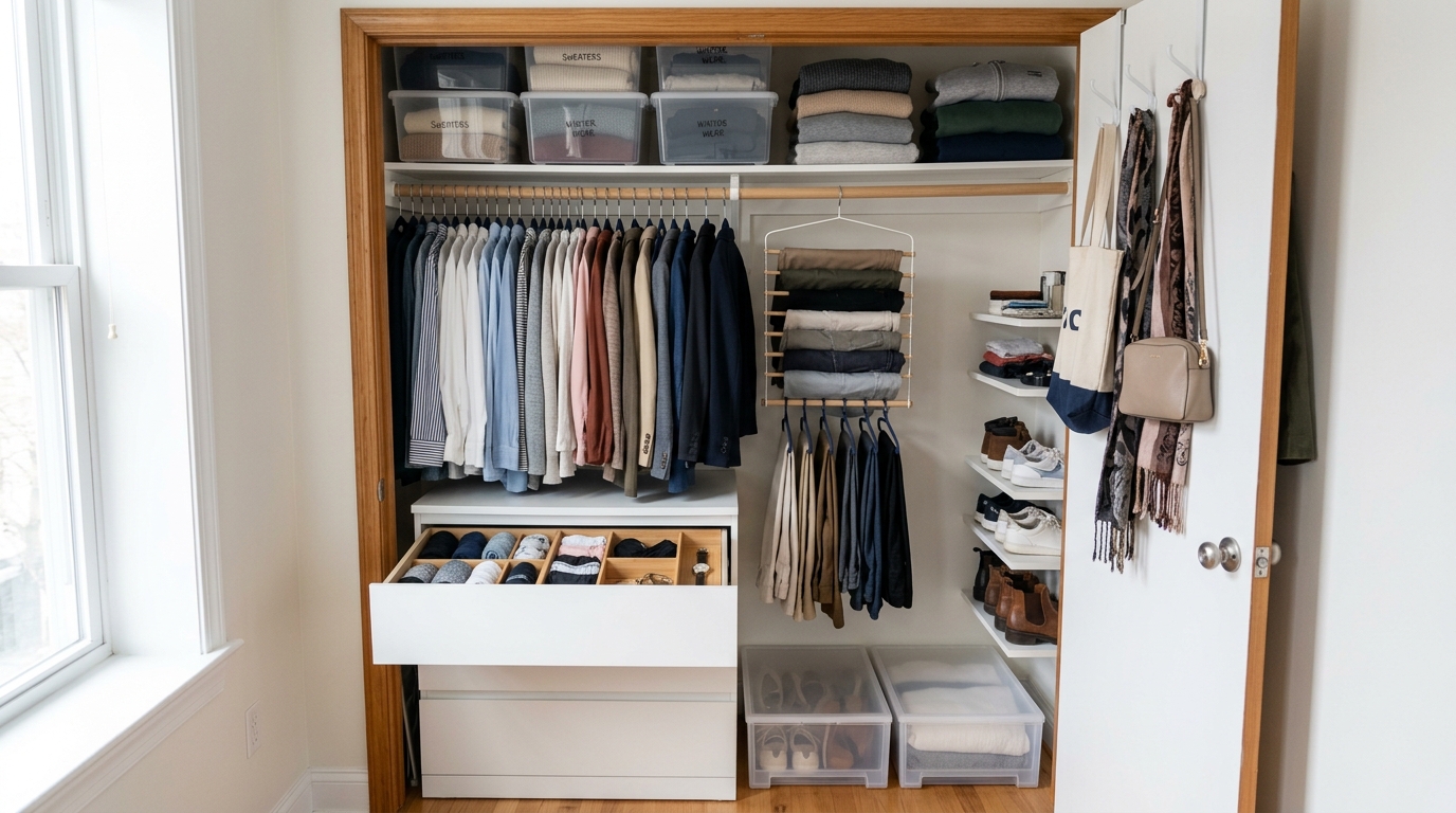 découvrez des astuces pratiques pour optimiser le rangement de vos vêtements dans un petit espace et gagner de la place tout en gardant un intérieur organisé et harmonieux.