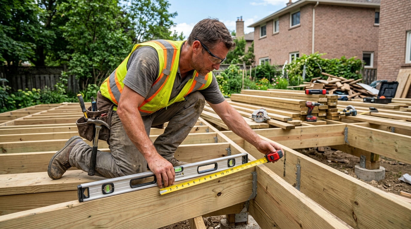 découvrez comment calculer facilement l'espacement des plots pour une lambourde de terrasse en bois afin d'assurer une structure solide et durable.