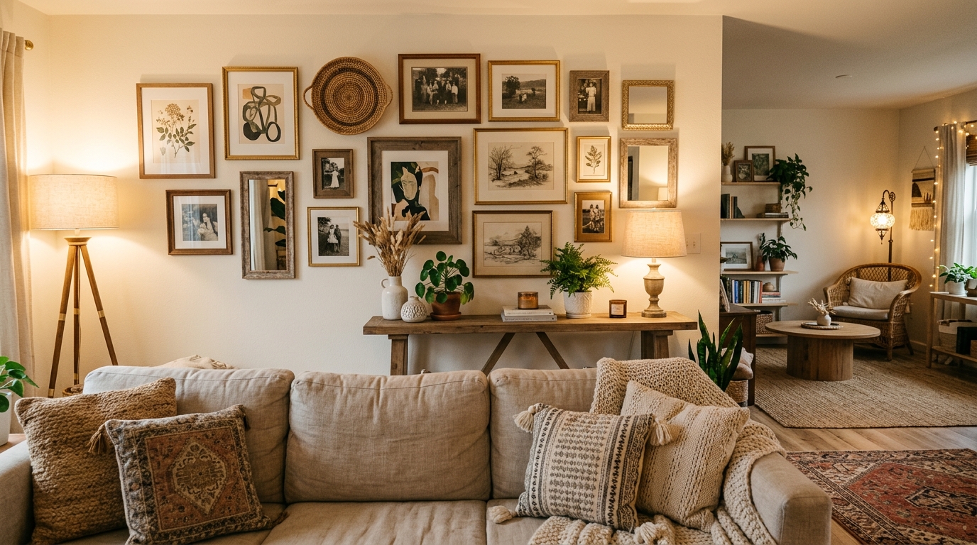 découvrez des idées inspirantes pour décorer le mur derrière votre canapé et créer un intérieur harmonieux et chaleureux.
