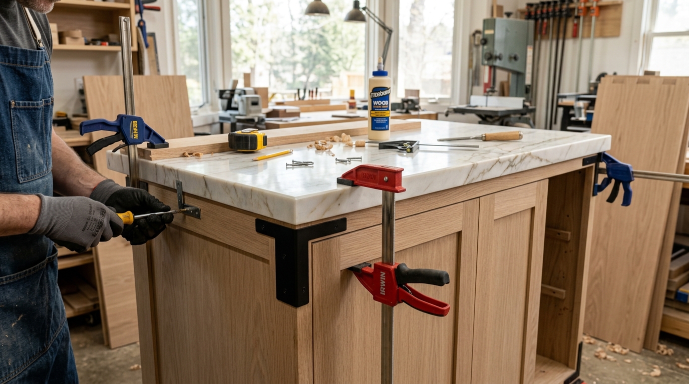 apprenez à fabriquer un meuble de cuisine solide et esthétique avec un plan de travail durable. guide étape par étape pour un mobilier personnalisé et fonctionnel.