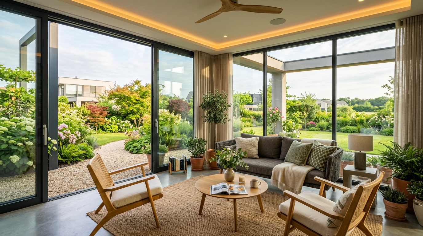 découvrez comment fermer votre terrasse avec des vitres pour en profiter toute l'année, quelle que soit la saison, en bénéficiant de lumière naturelle et de confort optimal.