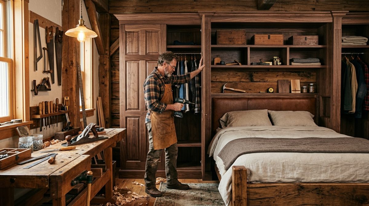 Dressing derrière tête de lit : comment optimiser l’espace et le rangement