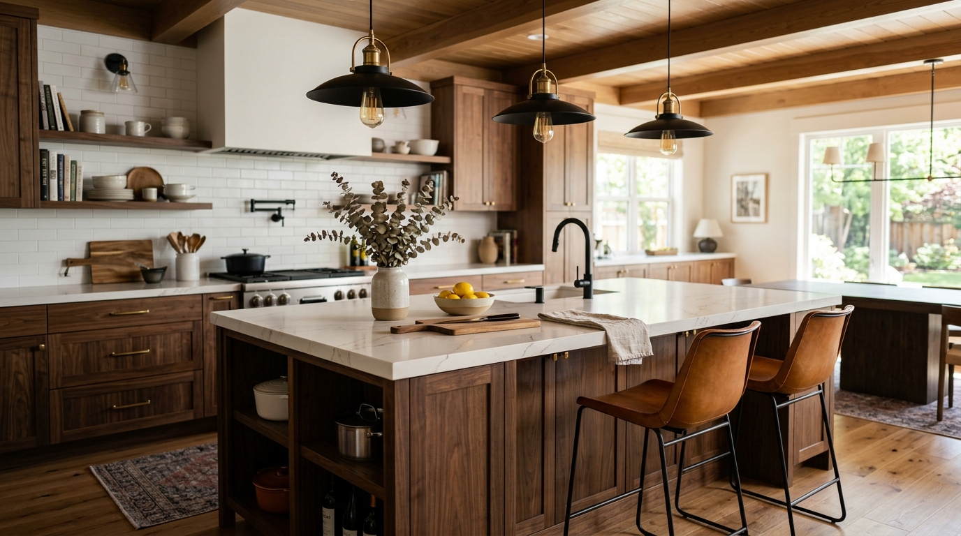 découvrez comment un îlot central de cuisine avec table coulissante peut optimiser l'espace tout en ajoutant une touche élégante et fonctionnelle à votre intérieur.
