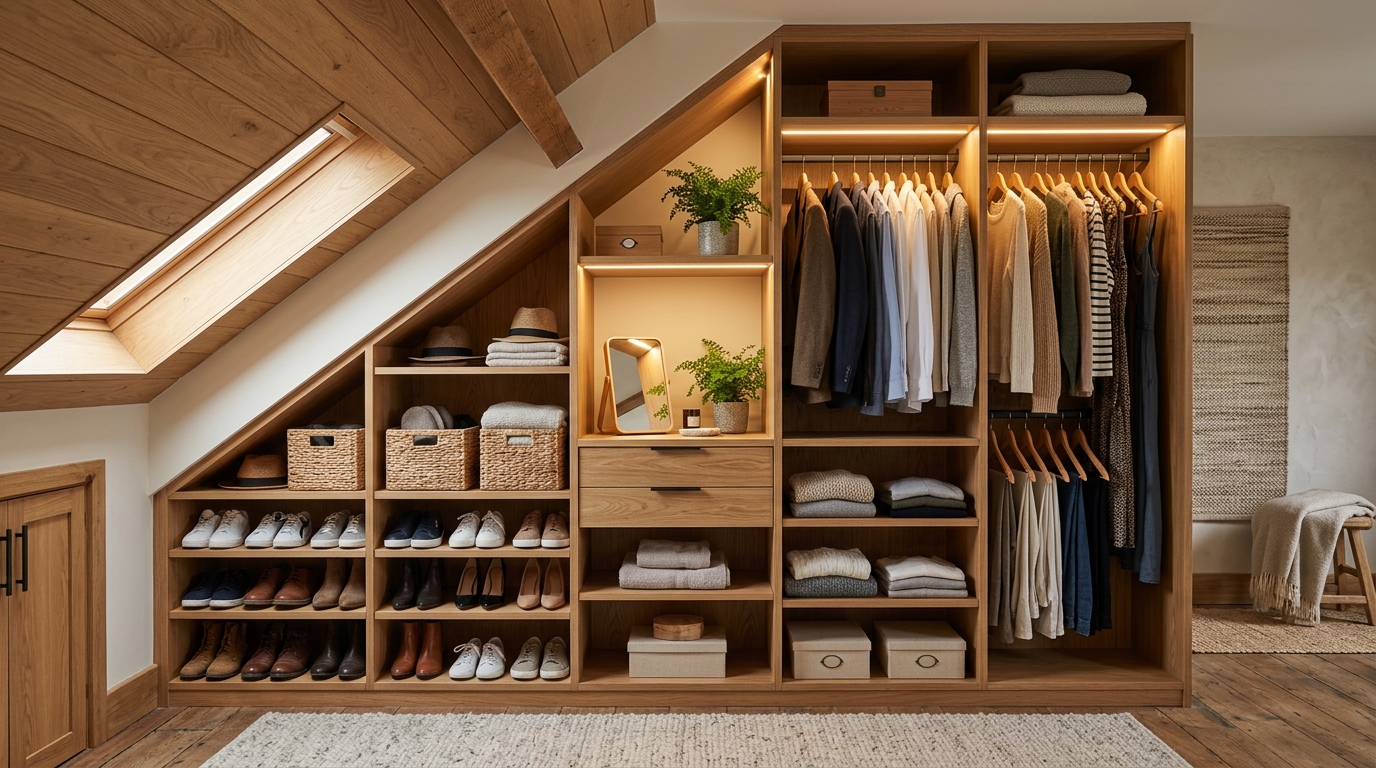 découvrez comment optimiser votre espace de rangement avec un kit dressing sous pente, la solution pratique et esthétique pour aménager vos combles ou espaces en pente.