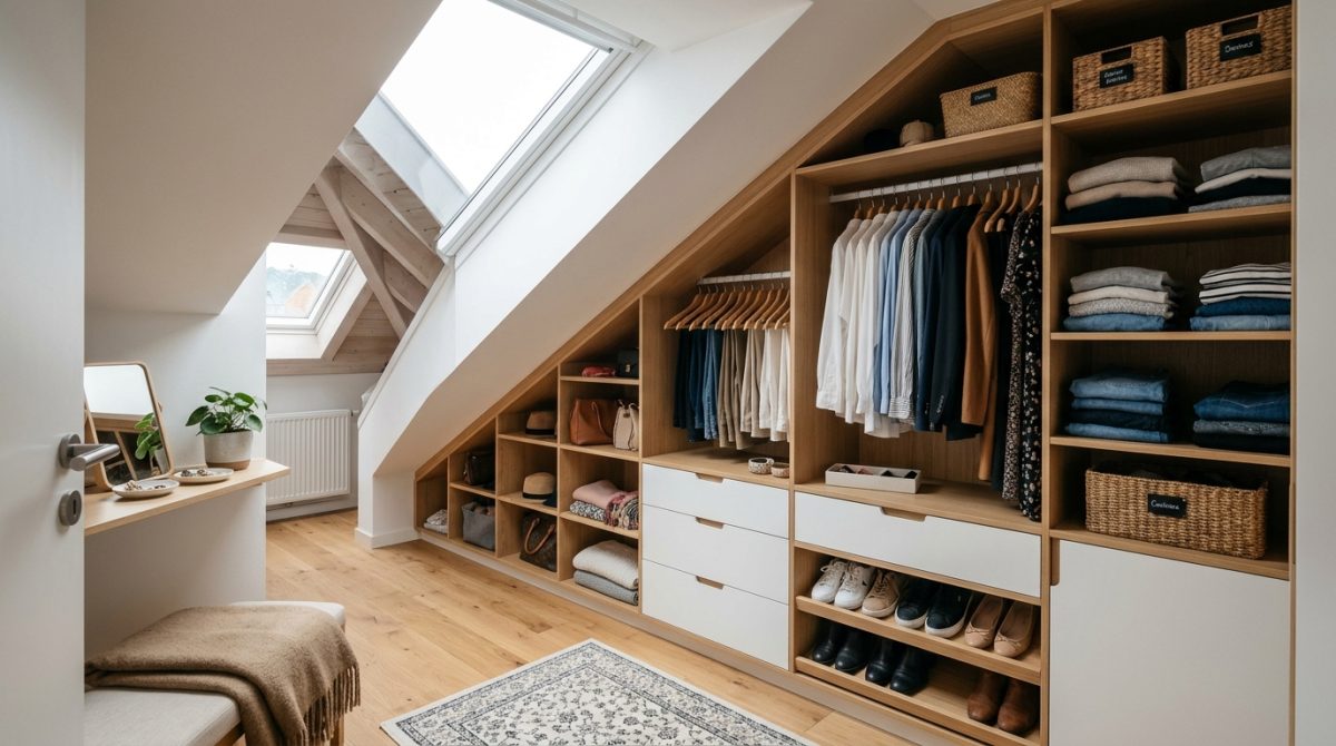 Kit dressing sous pente : comment optimiser votre espace de rangement