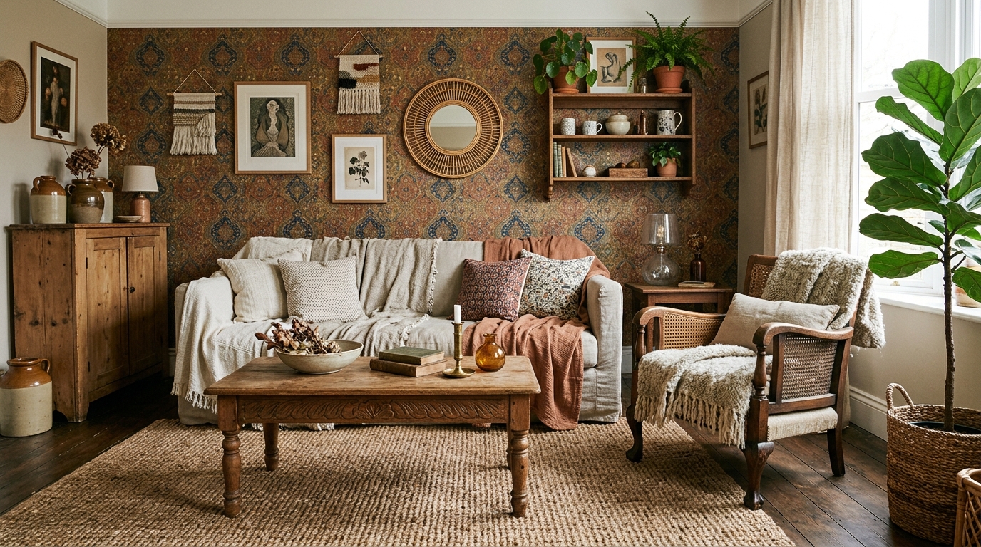 découvrez comment adopter un style bohème chic avec du papier peint chaleureux et tendance pour transformer votre intérieur en un espace accueillant et élégant.