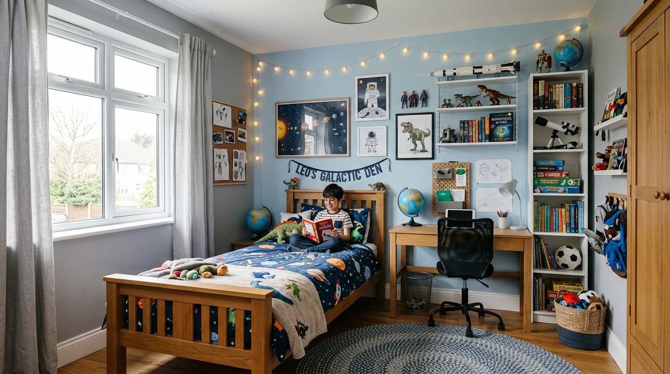 découvrez des conseils et idées de peinture pour la chambre d'un garçon de 10 ans, pour créer un décor personnalisé et à son image.
