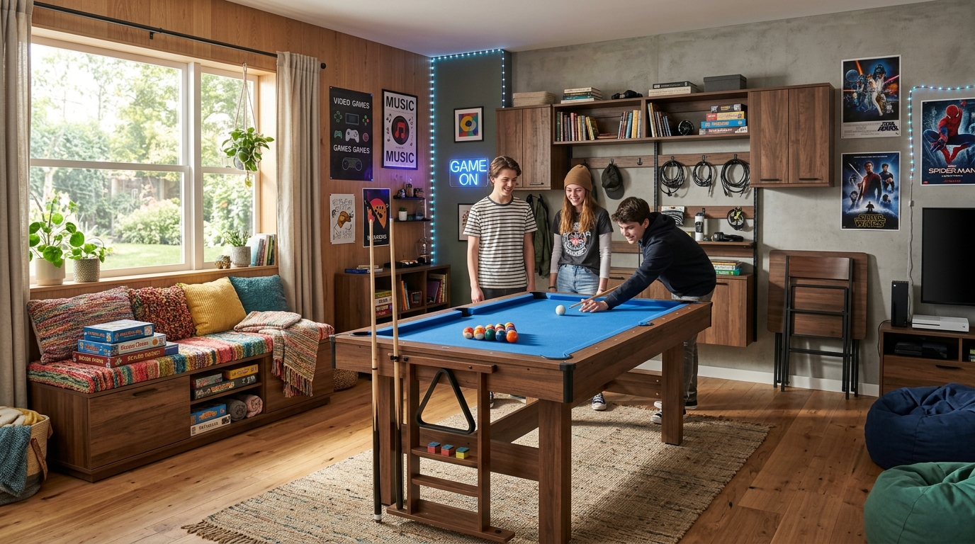 découvrez des idées et conseils pratiques pour aménager une salle de jeux à la maison dédiée aux adolescents, alliant confort, divertissement et fonctionnalité.