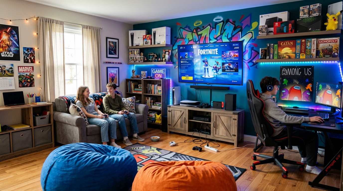 découvrez des idées et conseils pratiques pour aménager une salle de jeux à la maison dédiée aux adolescents, alliant confort, divertissement et fonctionnalité.