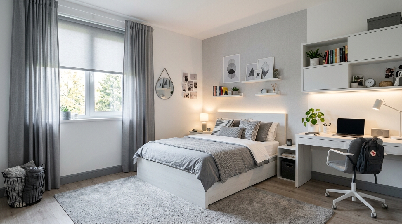 découvrez comment aménager une chambre grise et blanche idéale pour un ado, alliant style moderne et confort personnalisé.