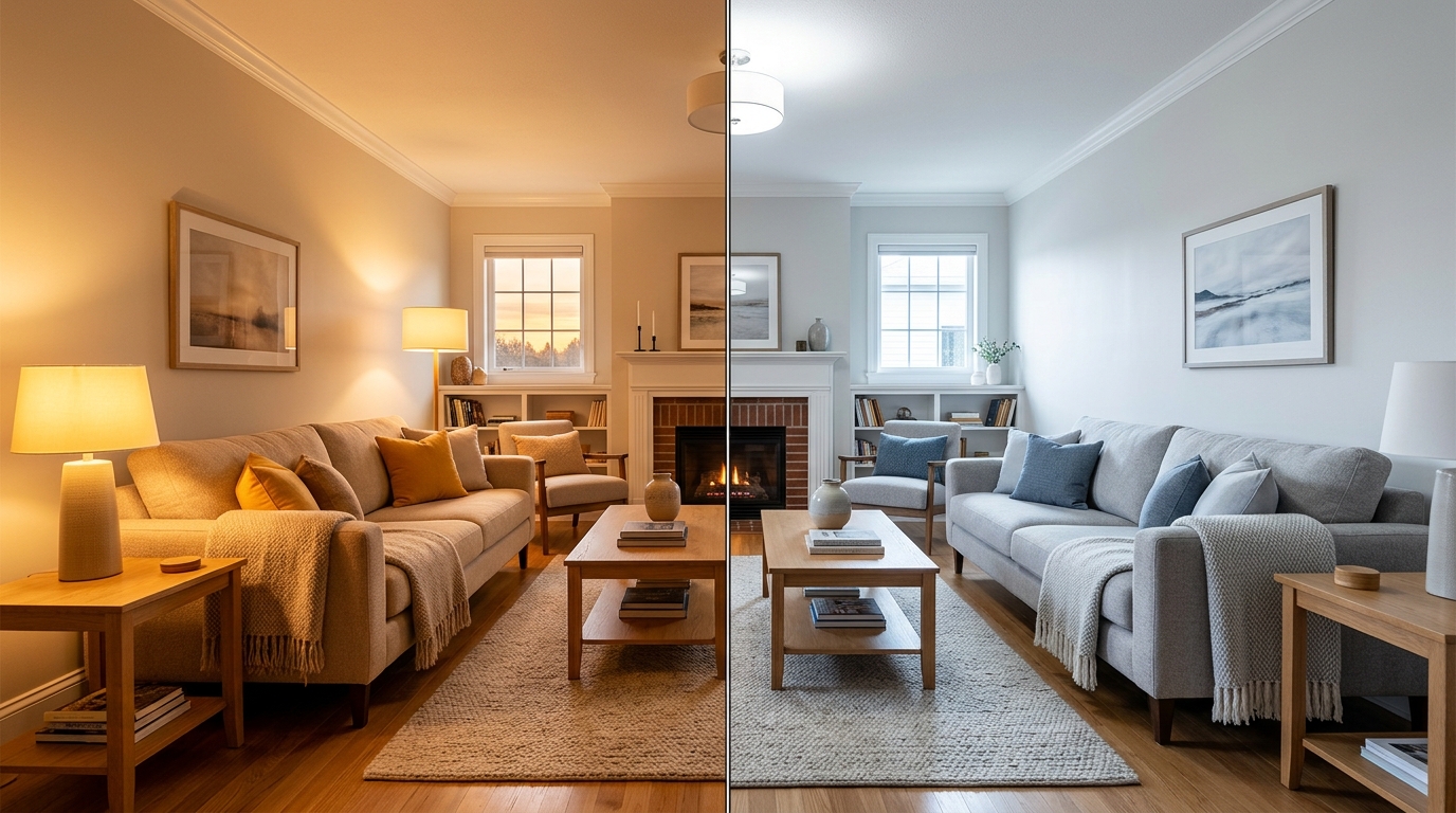 découvrez comment choisir la lumière d'ambiance parfaite pour créer une atmosphère chaleureuse et accueillante dans votre salon.
