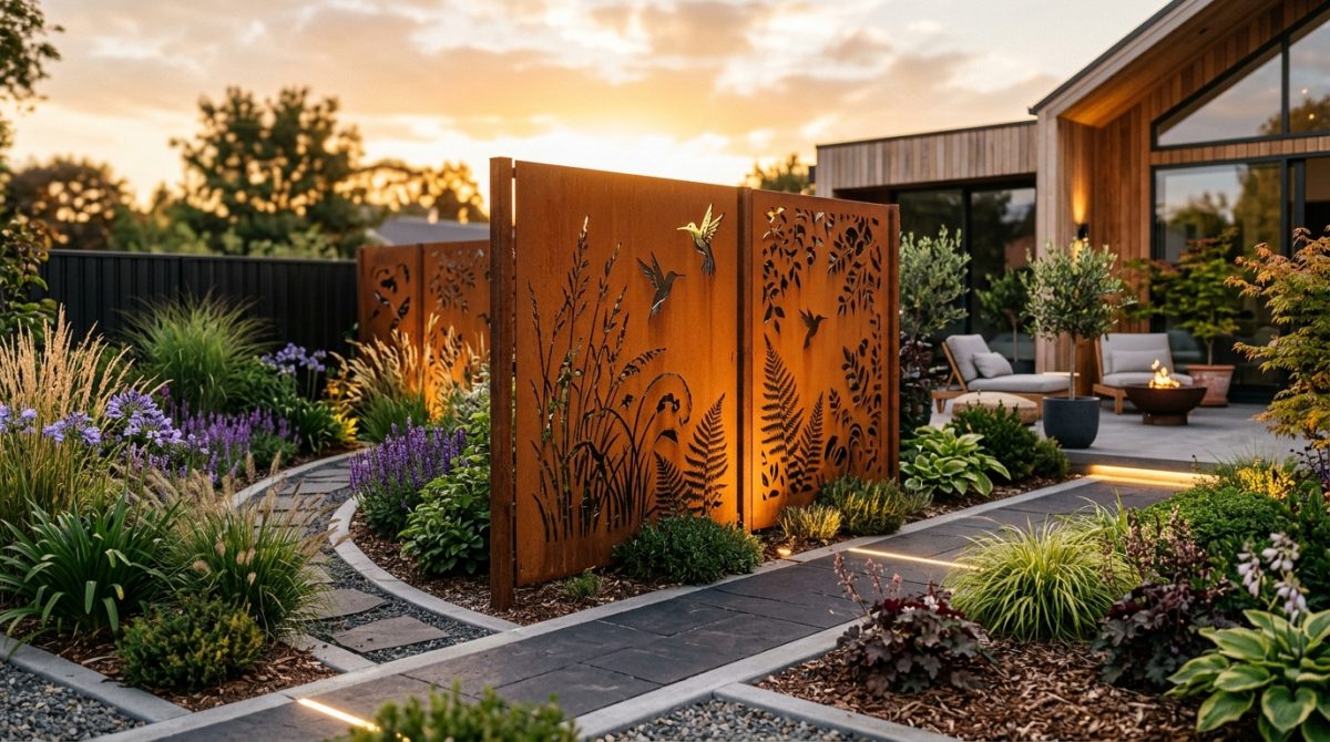 Comment choisir un panneau métal déco extérieur adapté à votre jardin