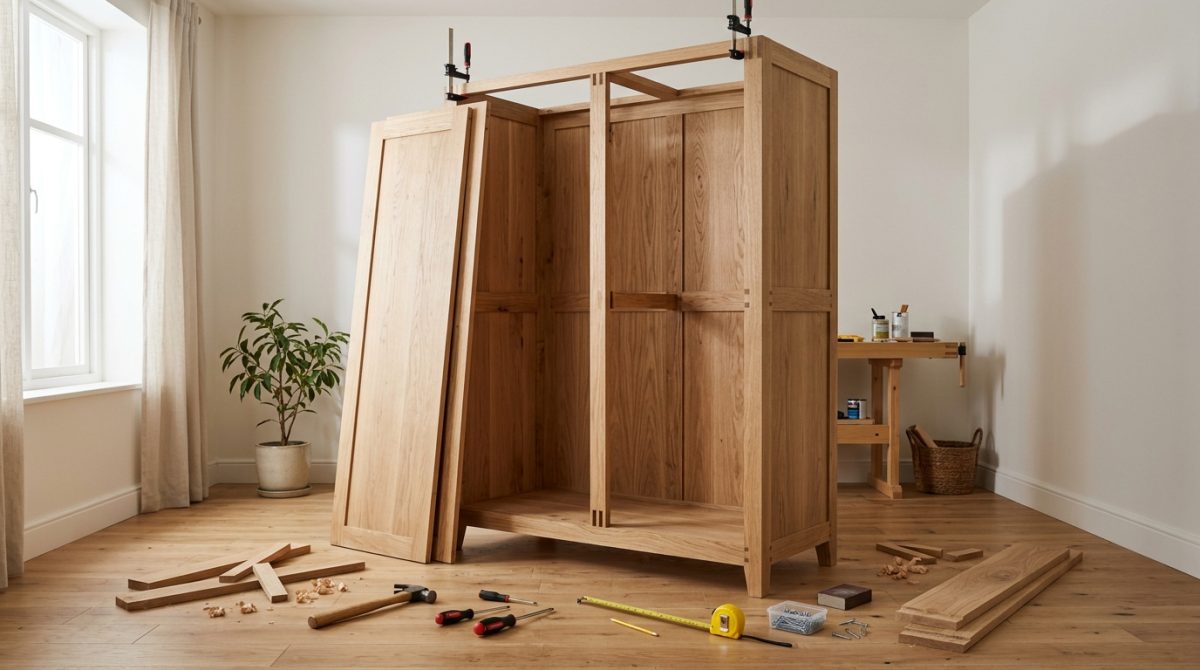 Comment fabriquer un dressing en bois fait maison facilement