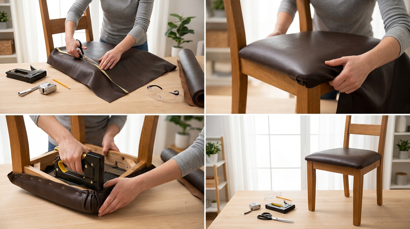 découvrez comment recouvrir une chaise en simili cuir facilement grâce à notre guide étape par étape, pour un relooking rapide et réussi.
