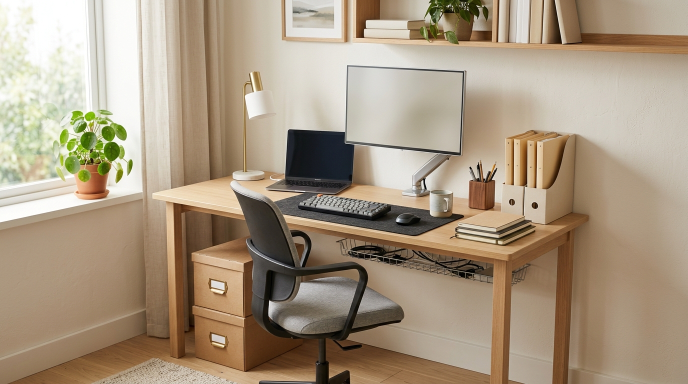 découvrez des idées pratiques pour organiser votre bureau, optimiser votre espace de travail et gagner en confort, en rangement et en productivité.