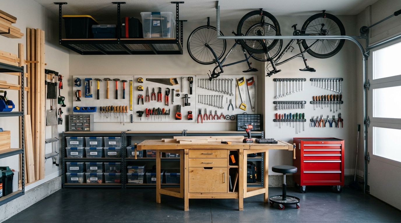 découvrez des idées astucieuses pour un rangement efficace dans votre garage atelier et optimisez votre espace de travail avec des solutions pratiques et organisées.