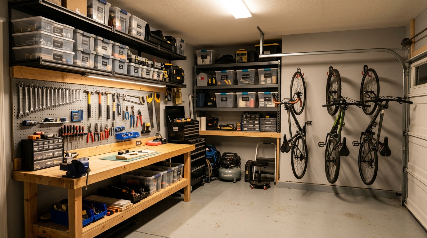 découvrez des idées astucieuses pour optimiser le rangement de votre garage atelier et gagner de l'espace facilement.