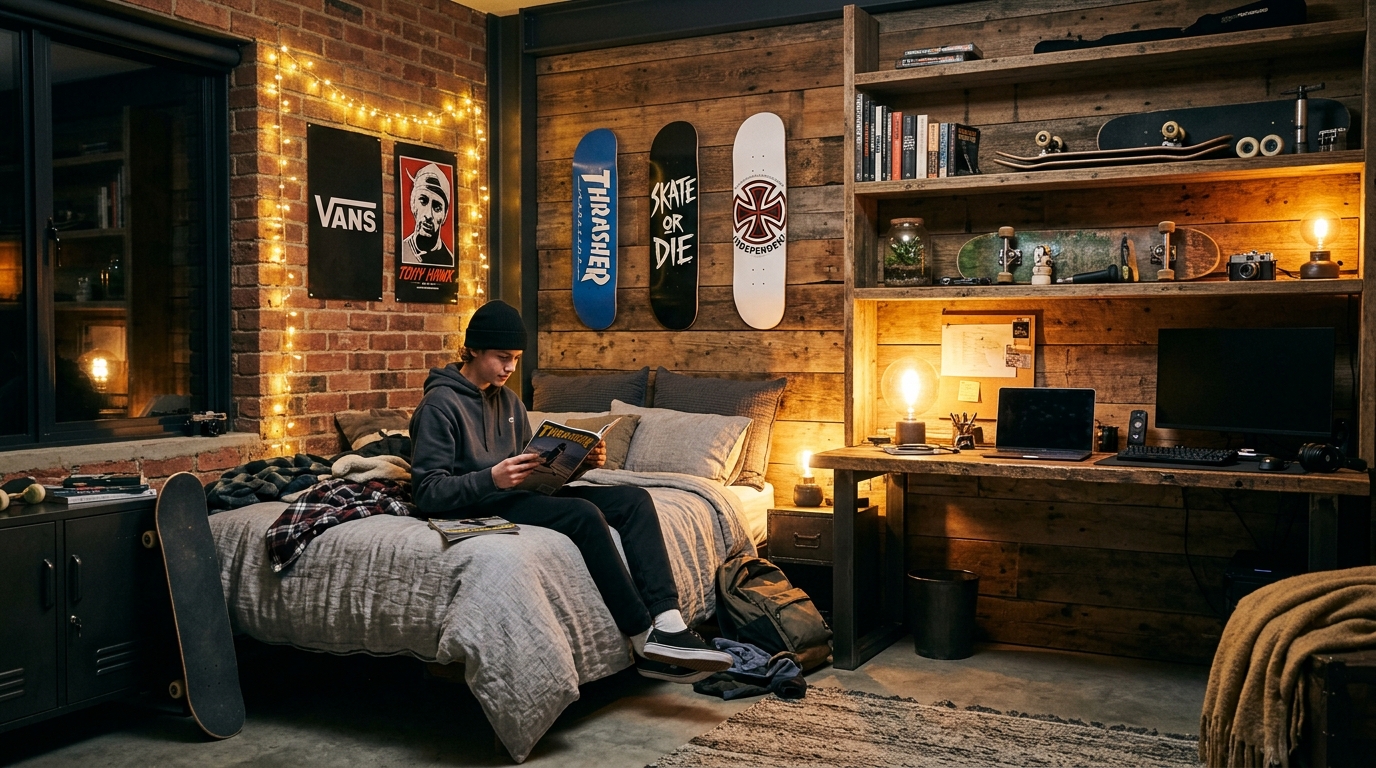 découvrez des idées déco originales et tendances pour aménager une chambre de garçon ado unique, pratique et stylée.