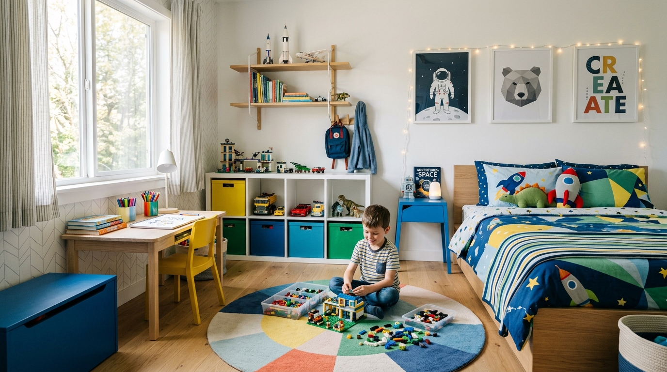 découvrez des idées déco tendance et fonctionnelles pour aménager la chambre d'un garçon de 7 ans, alliant style, confort et praticité.