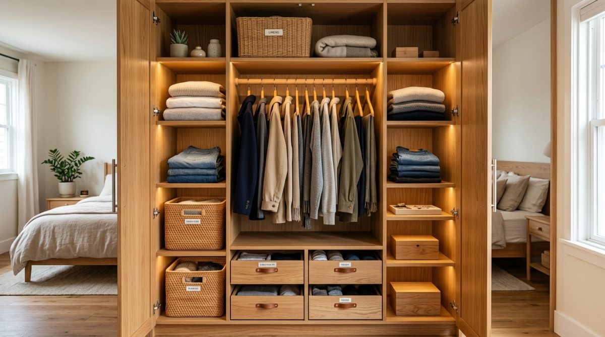 Idées pratiques pour aménager un placard dans la chambre