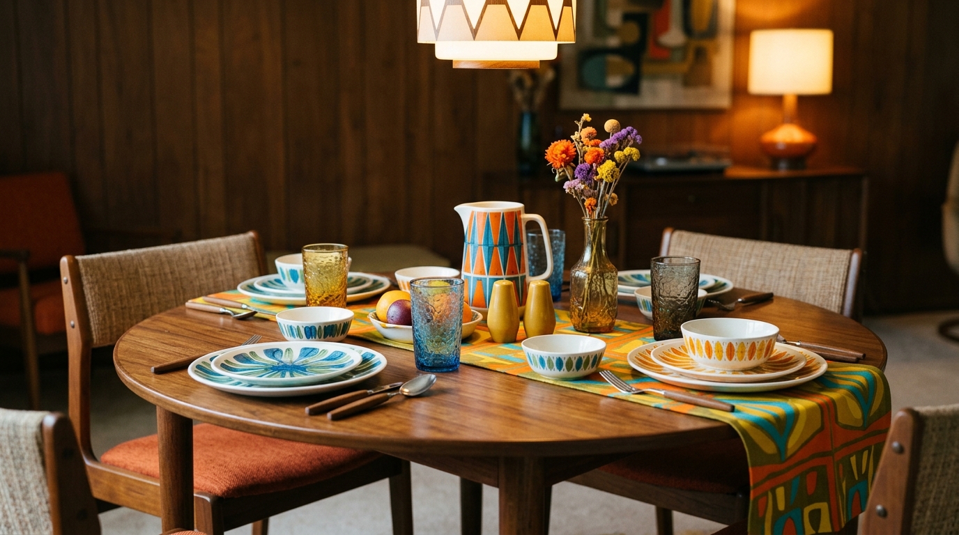 découvrez la vaisselle vintage des années 60 et redonnez à votre table un charme authentique avec des styles rétro intemporels et élégants.