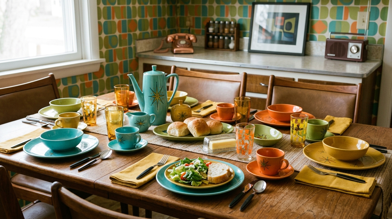 découvrez la vaisselle vintage des années 60 et laissez-vous séduire par un retour aux styles authentiques et intemporels qui apportent charme et originalité à votre table.