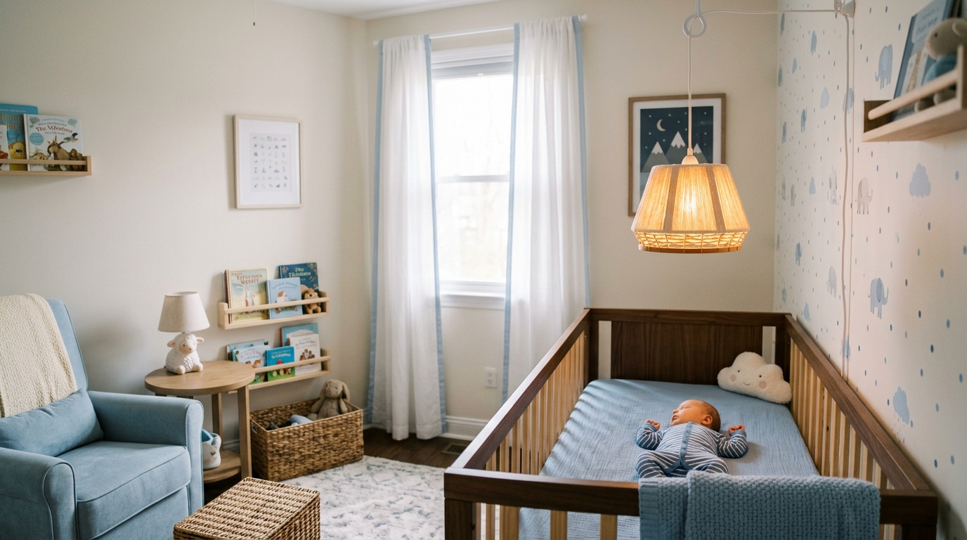 découvrez comment choisir la suspension idéale pour la chambre de votre bébé garçon, alliant douceur et éclairage apaisant pour créer un univers serein et chaleureux.