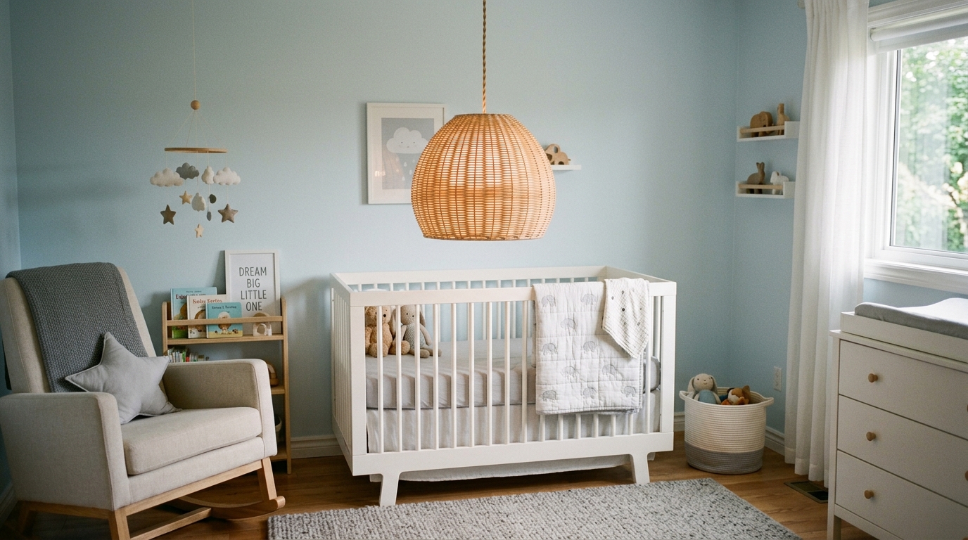 découvrez comment choisir la suspension idéale pour la chambre de votre bébé garçon, afin de créer un éclairage doux et apaisant qui favorise un environnement serein et chaleureux.