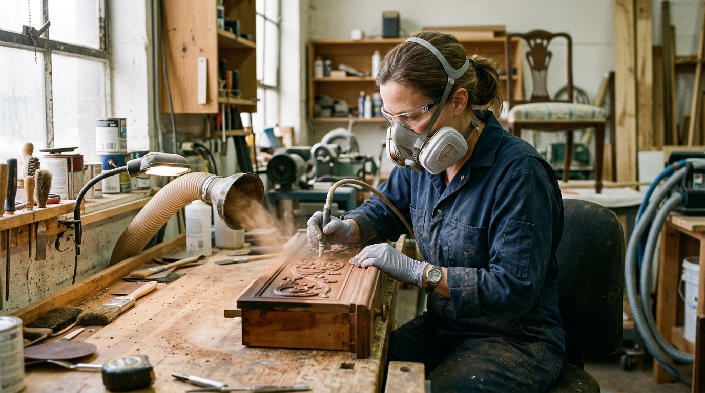 découvrez les techniques d’aérogommage pour restaurer un meuble en merisier, préserver son bois et lui redonner tout son éclat en douceur.
