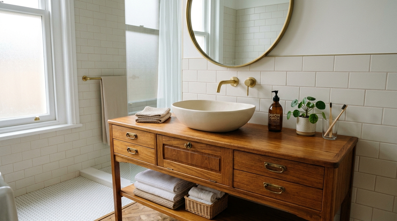 découvrez comment détourner un meuble avec style pour votre salle de bain : idées pratiques, astuces déco et conseils pour optimiser l’espace.