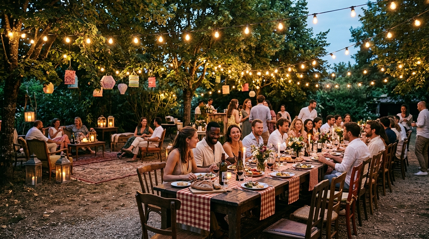 découvrez des idées simples et originales pour fabriquer une déco guinguette : guirlandes, lanternes et détails chaleureux pour une ambiance conviviale.